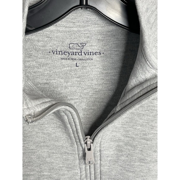 Vineyard Vines Mens Light Gray  1/2 Zip Performance Sweater Pullover Jacket Sz L - Picture 7 of 9